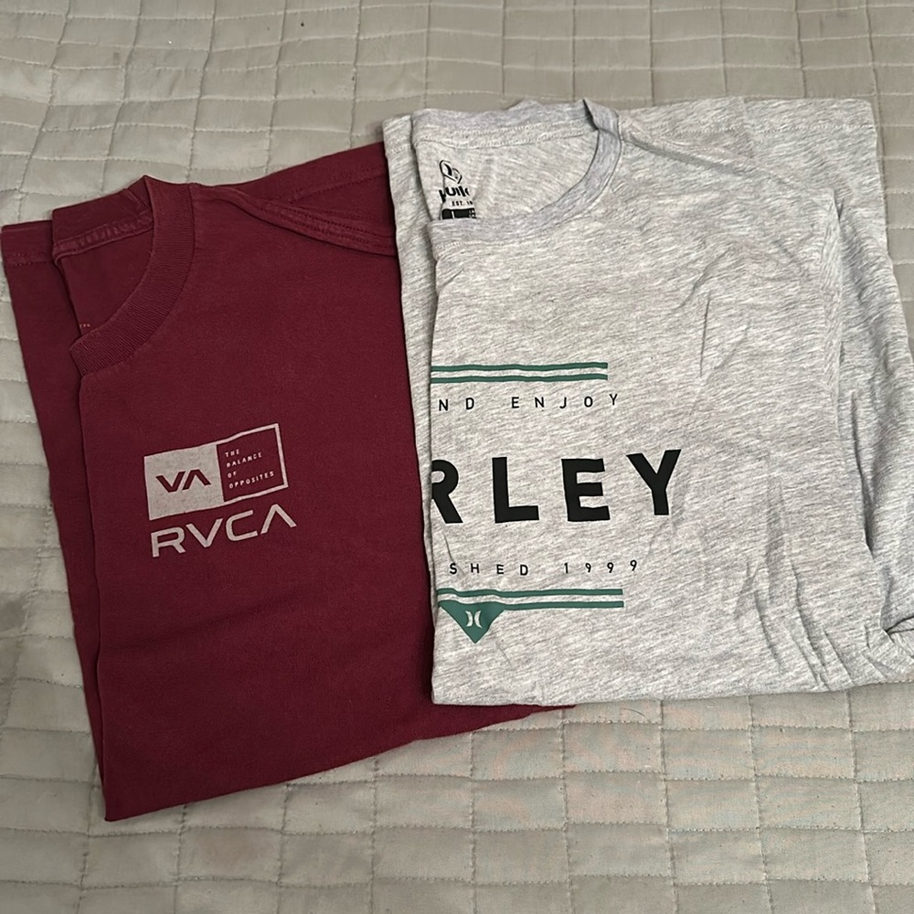 2 Large surf brand shirts